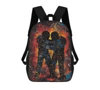 sinyumoney Unity in Chaos Contemporary Expressionist Artwork Mochila Infantil Con Impresión 3D, Mochila Escolar Para Niños, Mochila Informal Divertida Para Niños Y Adolescentes 17inch
