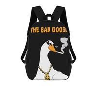 sinyumoney Untitled Bad Goose Duck 17inch Mochila Escolar Impresa En 3D Para Niños, Mochila Escolar Informal De Moda, Mochilas De Viaje Para Niños Y Estudiantes.
