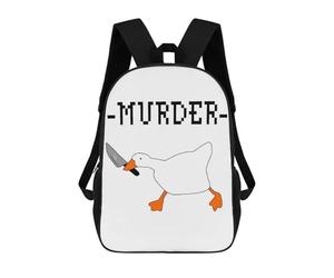 sinyumoney Untitled Funny Duck Knife Mochila Escolar Ligera Para Aeropuerto Y Estudiantes Universitarios: Perfecta Para Viajes, Trabajo Y Uso Diario 17inch