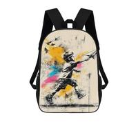 sinyumoney Urban Dreams - Boy with Paper Plane Street Art Mochila Escolar Para Niñas Y Niños, Mochilas De Gran Capacidad, Mochilas Ligeras Para Niños Y Estudiantes 17inch