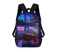 sinyumoney Urban Loft with City Views Mochila Escolar, Mochila De Negocios Para Portátil, Mochila Informal Unisex Para Camping, Aventuras Al Aire Libre Y Viajes Diarios 17inch