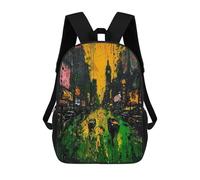 sinyumoney Urban Street Cityscape Mochila Escolar Infantil Impresa En 3D Para Niños, Mochilas De Viaje, Bolsas Para Libros, Mochila Escolar Infantil 17inch