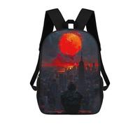 sinyumoney Urban Sunset Mochila Escolar Infantil Impresa En 3D 17inch Mochilas Escolares Para Niños, Estilo Casual Y Moderno, Mochilas De Viaje De Alta Capacidad