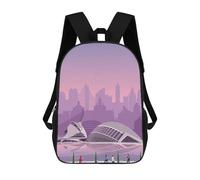 sinyumoney Valencia Travel Print Mochilas Para Niños Y Estudiantes, Mochilas Escolares Impresas En 3D, Mochilas Para Estudiantes De Primaria Y Secundaria Para Niños Y Niñas 17inch