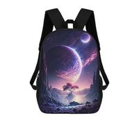 sinyumoney Valley Of Galaxy Landscape Mochila Escolar Para Niños, Mochila Escolar De Gran Capacidad Para Niños, Mochila Escolar 3D, Regalos Para Niños 17inch