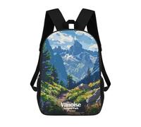 sinyumoney Vanoise National Park France Landscape Mochila Ronaldo, Mochila Infantil, Mochila Escolar Para Estudiantes, Mochila Para Libros, Mochila Escolar Impresa En 3D Para Niños Y Niñas, 17inch