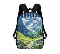 sinyumoney Vanoise National Park Mochila Escolar Para Niños Mochila Escolar Impresa En 3D Mochila Escolar De Moda Para Niños De Primaria Y Secundaria 17inch