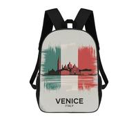 sinyumoney Venice Italy Travel Mochila Escolar Para Niñas Y Niños, Mochilas De Gran Capacidad, Mochilas Ligeras Para Niños Y Estudiantes 17inch