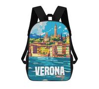 sinyumoney Verona City Italy Mochila Escolar Infantil De Moda Informal Mochilas Infantiles Impresas En 3D Mochila Grande Para Niño 17inch