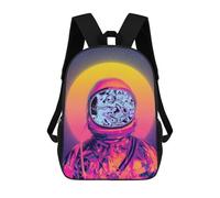 sinyumoney Vibrant Astronaut Artwork -6 Mochila Infantil, Mochila Escolar Infantil, Mochilas Escolares Impresas En 3D Para Niños Y Estudiantes Adolescentes 17inch