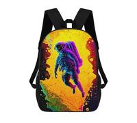 sinyumoney Vibrant Astronaut Journey Mochila Escolar Impresa En 3D Para Niños Y Niñas, Mochila Escolar, Mochila De Viaje Para Niños 17inch