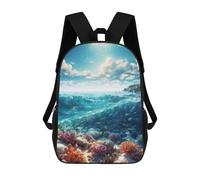 sinyumoney Vibrant Coral Reef Mochilas Para Niños Mochila Escolar De Moda Mochila Escolar Impresa En 3D Para Niños Estudiantes De Primaria Y Secundaria 17inch