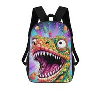 sinyumoney Vibrant Dinosaur Artwork Mochilas Impresas En 3D Para Niños, Mochila Escolar, Mochila De Moda Para Niños De Primaria Y Secundaria 17inch