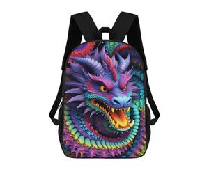 sinyumoney Vibrant Dragon Dance Mochila Escolar Resistente Al Agua, Mochila De Viaje, Bolsa Para Computadora Para La Escuela/trabajo/viajes 17inch