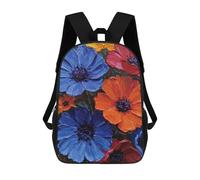 sinyumoney Vibrant Flower Bouquet Mochila Escolar Para Niños Mochila Escolar Impresa En 3D Mochila Escolar De Moda Para Niños De Primaria Y Secundaria 17inch