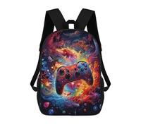 sinyumoney Vibrant Gaming Controller Artwork -113 Mochila De Peluche Con Dibujos Animados, Mochila 3D Para Niños, Bolsa Escolar, Idea De Regalo De Cumpleaños Para Niños Y Niñas 17inch