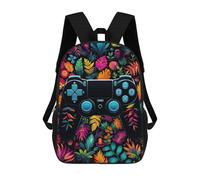 sinyumoney Vibrant Gaming Controller Artwork -158 Mochilas Informales Para Niños, Mochila Escolar Para Adolescentes, Niñas Y Niños, Mochilas Para Libros 17inch