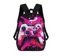 sinyumoney Vibrant Gaming Controller Artwork -167 Mochila Escolar Infantil Estampada Para Adultos Y Niños, Mochila De Viaje Para El Día A Día 17inch