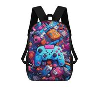 sinyumoney Vibrant Gaming Controller Artwork -21 Mochilas Infantiles Impresas En 3D Para Niños, Mochilas Escolares De Moda, Mochilas De Viaje, Mochilas Escolares Para Niños De Primaria 17inch
