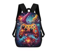 sinyumoney Vibrant Gaming Controller Artwork -41 Mochila De Peluche Con Dibujos Animados, Mochila 3D Para Niños, Bolsa Escolar, Idea De Regalo De Cumpleaños Para Niños Y Niñas 17inch