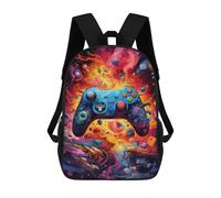 sinyumoney Vibrant Gaming Controller Artwork -55 Mochilas Impresas En 3D Para Niños, Mochila Escolar, Mochila De Moda Para Niños De Primaria Y Secundaria 17inch