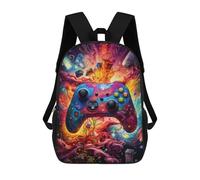 sinyumoney Vibrant Gaming Controller Artwork -60 Mochila De Peluche Con Dibujos Animados, Mochila 3D Para Niños, Bolsa Escolar, Idea De Regalo De Cumpleaños Para Niños Y Niñas 17inch