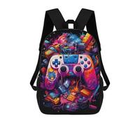 sinyumoney Vibrant Gaming Controllers -12 Mochila Escolar Para Niños Y Niñas, Mochila Informal De Viaje, Mochila De Gran Capacidad Para El Día A Día 17inch