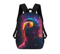 sinyumoney Vibrant Helmet Portrait Mochila Infantil, Mochila Escolar Impresa En 3D, Mochila Para Niños Y Niñas, Mochila Escolar Ajustable Para La Escuela Primaria 17inch