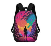 sinyumoney Vibrant Journey Through Colorful Skies Mochilas Infantiles Mochila Escolar Mochila Impresa En 3D Para Niños Mochilas De Viaje Bolsas Para Libros Mochila Escolar Para Niños 17inch