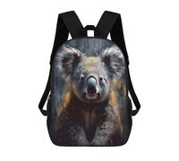 sinyumoney Vibrant Koala Oil Painting Mochila Escolar Infantil Impresa En 3D Para Niños, Mochilas De Viaje, Bolsas Para Libros Para Niños Estudiantes De Primaria 17inch