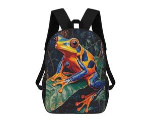 sinyumoney Vibrant Rainforest Frog Mochila Escolar/de Negocios, Resistente, Para Portátil, Para La Escuela/trabajo/viajes 17inch