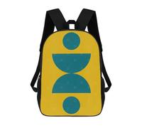 sinyumoney Vibrant Shapes 01 Mochila Escolar Infantil Impresa En 3D Para Niños, Mochilas De Viaje, Bolsas Para Libros Para Niños Estudiantes De Primaria 17inch