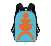 sinyumoney Vibrant Shapes 02 Mochilas De Moda Impresas En 3D 17inch Mochila Escolar Informal Para Niños De Primaria Y Secundaria