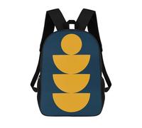 sinyumoney Vibrant Shapes 06 Mochilas Infantiles Escolares Impresas En 3D, Mochilas Para Niños, Mochilas De Viaje Para Niños Y Niñas, Mochilas Escolares Para Niños 17inch