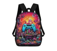 sinyumoney Video Game Odyssey Controller in A Fantasy World Mochilas Impresas En 3D Para Niños, Mochila Escolar, Mochila De Moda Para Niños De Primaria Y Secundaria 17inch