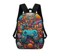 sinyumoney Video Game Odyssey Mochila Escolar Impresa En 3D Para Niños, Mochila Escolar, Mochilas De Viaje, Bolso Informal De Moda Para Niños Y Estudiantes 17inch