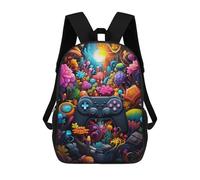 sinyumoney Video Game Paradise Mochila Infantil Escolar Para Niños Con Estampado 3D De Dibujos Animados, Mochila Escolar Para Estudiantes, Mochila Para Portátil Para Niños Y Niñas 17inch
