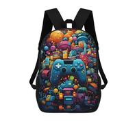 sinyumoney Video Game Paradise Mochila Infantil Escolar Para Niños Con Estampado 3D De Dibujos Animados, Mochila Escolar Para Estudiantes, Mochila Para Portátil Para Niños Y Niñas 17inch