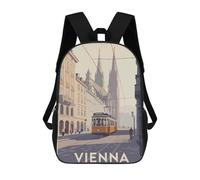 sinyumoney Vienna Austria Travel Mochila Infantil, Mochila Escolar Infantil, Mochilas Escolares Impresas En 3D Para Niños Y Estudiantes Adolescentes 17inch