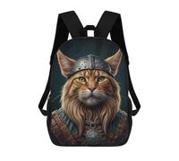 sinyumoney Viking Cat Portrait Mochilas Escolares Resistentes Al Agua Mochila Escolar De Negocios - Perfecta Para Viajes, Trabajo Y Uso Diario 17inch