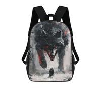 sinyumoney Viking Fenrir Wolf Mochila Escolar Grande Resistente Al Agua Para Portátil Para Niños/niñas/adolescentes 17inch