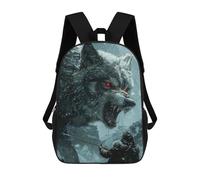 sinyumoney Viking Fenrir Wolf Mochila Escolar, Mochila De Viaje, Mochila Universitaria Para Niños/niñas/adolescentes 17inch
