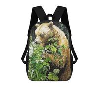 sinyumoney Vintage Bear Mochila Escolar Infantil Impresa En 3D Para Niños, Mochilas De Viaje De Alta Capacidad, Bolsas Para Libros, Mochila Escolar Infantil 17inch