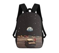 sinyumoney Vintage Cars Under A Celestial Sky Mochila Escolar Infantil Impresa En 3D Para Niños, Mochilas De Viaje, Bolsas Para Libros, Mochila Escolar Infantil 17inch