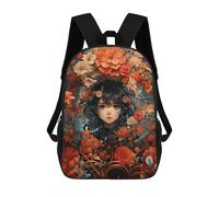 sinyumoney Vintage Kawaii Anime Girl Mochila Escolar Infantil De Moda Informal Mochilas Infantiles Impresas En 3D Mochila Grande Para Niño 17inch
