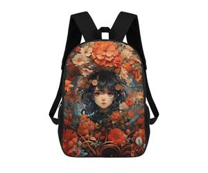 sinyumoney Vintage Kawaii Anime Girl Mochila Infantil, Mochila Escolar Infantil, Mochilas Escolares Impresas En 3D Para Niños Y Estudiantes Adolescentes 17inch