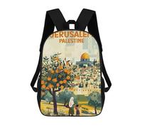 sinyumoney Vintage Palestine Mochilas Impresas En 3D Para Niños, Mochila Escolar, Mochila Informal Para Exteriores, Mochila Informal De Moda Para Niños, Lindas Bolsas De Viaje 17inch