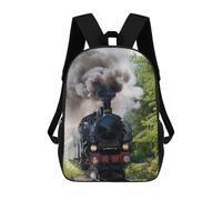 sinyumoney Vintage Steam Train in Nature Mochilas Para Niños Y Estudiantes, Mochilas Escolares Impresas En 3D, Mochilas Para Estudiantes De Primaria Y Secundaria Para Niños Y Niñas 17inch
