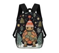 sinyumoney Vintage Turtle Xmas Mochilas Infantiles Mochila Escolar Mochila Impresa En 3D Para Niños Mochilas De Viaje Bolsas Para Libros Mochila Escolar Para Niños 17inch