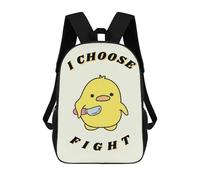 sinyumoney Violence Funny Duck Fight Mochila Escolar Para Niños Con Impresión 3D, Mochila Moderna Para Niños Y Niñas, Mochila Informal Para Estudiantes. 17inch